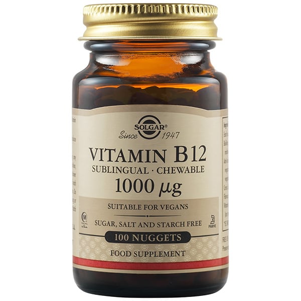 Solgar Vitamin B12 1000 μg, 100nuggets Solgar Vitamin B12 1000 μg, 100nuggets